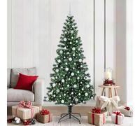 Albero di Natale artificiale con luci integrate Verde 210 cm