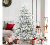 Albero di Natale Artificiale con Rami Pieghevoli Bianco 150 cm