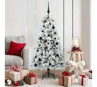 Albero di Natale Artificiale con Rami Pieghevoli Bianco 150 cm