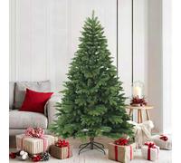 Albero di Natale Artificiale con Rami Pieghevoli Verde 180 cm