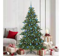Albero di Natale Artificiale con Rami Pieghevoli Verde 180 cm
