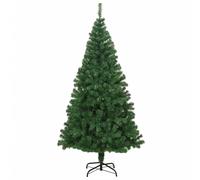 Albero di Natale Artificiale con Rami Spessi Verde 210 cm PVC