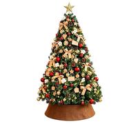 Albero Di Natale Artificiale Di Abete Con Set Completo Di Ornamenti | Oltre 880 Punti Di Ramo E Base Metallica Per Decorazioni Di Casa, Ufficio E Feste(H2.1m/6.9ft)