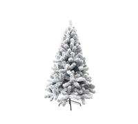 Albero di Natale artificiale floccato con supporto in metallo | Albero di Natale artificiale completo in PVC di alta qualità for decorazioni natalizie for interni ed esterni albero natale