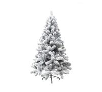 Albero di Natale artificiale floccato con supporto in metallo | Albero di Natale artificiale completo in PVC di alta qualità for decorazioni natalizie for interni ed esterni albero natale