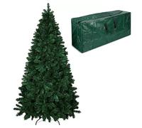 Albero Di Natale Artificiale Folto Effetto Realistico 1078 Rami Ampia Chioma Montaggio Rapido E Facile Foglia Con Doppia Colorazione In PVC Abete Con Base In Metallo Con Borsa (210 Cm / 1078 Rami)