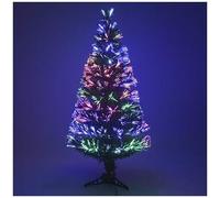 ALBERO DI NATALE ARTIFICIALE IN FIBRA OTTICA CON PUNTA A LED ALTEZZA 120 CM