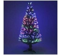ALBERO DI NATALE ARTIFICIALE IN FIBRA OTTICA CON PUNTA A LED ALTEZZA 60 CM