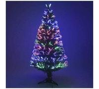 ALBERO DI NATALE ARTIFICIALE IN FIBRA OTTICA CON PUNTA A LED ALTEZZA 60 CM