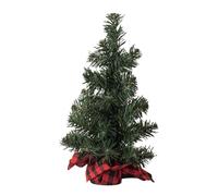 Albero di Natale artificiale in miniatura con base in iuta per festival ornamento da tavolo elegante decorazione per la casa forniture per feste festival decorazione domestica