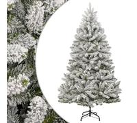 Albero di Natale artificiale incernierato con neve floccata 270 cm Decorazione natalizia per feste in veranda in appartamento familiare ZSSWQ-UK357796UK