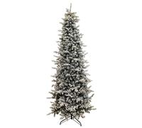 Albero di Natale Artificiale Innevato 180 cm 52 Rami Pino Silvestre Verde