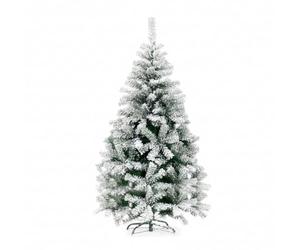 Albero di Natale Artificiale Innevato di 210 cm con 1078 Rami. Perfetto per Interni, Pronto per Essere Decorato con Luci e Ornamenti Natalizi con Base in Metallo e Innesto Facile Ø 110 cm