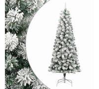 Albero di Natale artificiale pieghevole, 180 cm, con supporto in ferro | Aspetto realistico, design pieghevole, supporto in ferro, neve artificiale, riutilizzabile ogni anno