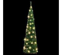 vidaXL Albero di Natale Artificiale Pop-up con 50 LED Verde 120 cm