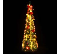 vidaXL Albero di Natale Artificiale Pop-up con 50 LED Verde 120 cm