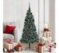 Albero di Natale artificiale pre-illuminato con set di palle