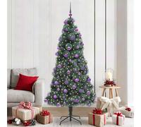 Albero di Natale artificiale pre-illuminato con set di palline
