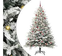 Albero di Natale Artificiale Pre-illuminato con Set di Palline