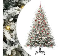 Albero di Natale Artificiale Pre-illuminato con Set di Palline