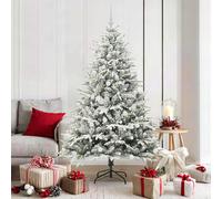 Albero di Natale Artificiale Pre-illuminato con Set di Palline