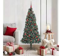 Albero di Natale artificiale pre-illuminato con set di palline