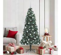 Albero di Natale artificiale pre-illuminato con set di palline