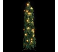 Albero di Natale Artificiale Preilluminato con 45 LED 90 cm