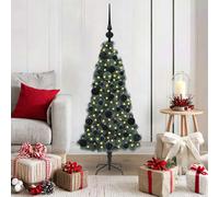 vidaXL Albero di Natale artificiale preilluminato con set di palline