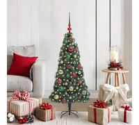 Albero di Natale artificiale preilluminato con set di palline