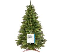Albero di Natale Artificiale Premium 220cm - Realistico, Rami Fitti, con Base in Legno e Borsa per Riporre - Albero di Natale di Pure Living