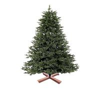 Albero di Natale Artificiale Relaxdays, 240 cm, Aghi in PVC, Supporto in Legno, Borsa, Albero Realistico, Verde
