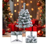 Albero di Natale Artificiale Ricoperto di Neve, Realistico, Ornamento Innevato,