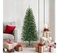 Albero di Natale artificiale Verde 150 cm Decorazione natalizia in PVC, PE e acciaio per feste in veranda in appartamento familiare in interni ZSSWQ-UK42018733UK