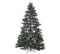 Albero di Natale Artificiale Verde Tradizionale Base Metallo PVC 180 cm Huxley
