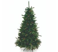 Albero di Natale bacche rosse 790 rami h. 180 cm, Nevada Santa's House