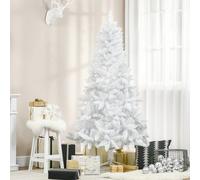 Albero di Natale Bianco da 180cm con 550 Rami, Albero Artificiale in PVC per Uso Interno, Ø102x180cm Description:L'albero di Natale bianco HOMCOM porta la perfetta atmosfera di festa nella tua casa. L