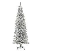 Albero di Natale Bianco Innevato Salvaspazio con Apertura a Ombrello - 120 cm, 150 cm, 180 cm, 210 cm folto e stretto slim (CM 120)