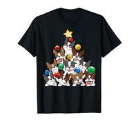Albero di Natale Boston Terrier dei Boston Terrier Cani Maglietta