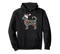Albero di Natale Candy Chihuahua Babbo Natale Donna Uomo Felpa con Cappuccio