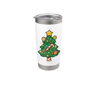 Albero di Natale Candy con stella Bicchiere termico in acciaio inox doppia parete