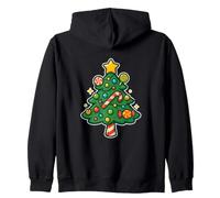 Albero di Natale Candy con Stella Felpa con Cappuccio