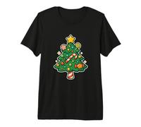 Albero di Natale Candy con Stella Maglietta Premium