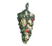 Albero di Natale capovolto con luci, albero di Natale illuminato | Decorazione natalizia da appendere per negozi al dettaglio, davanzale della finestra, ufficio, soffitto, porta, proprietari