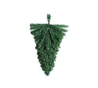 Albero di Natale capovolto fai da te da 45 cm, con 55 punte da parete per interni, in PVC verde, decorativo, per casa, feste, matrimoni, decorazioni natalizie