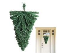 Albero di Natale capovolto - Ornamento da appendere in PVC artificiale, decorazione riutilizzabile, espositore natalizio invertito | Albero creativo da appendere alla porta per la decorazione