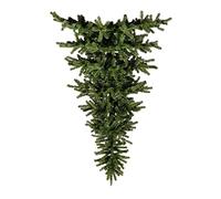 Albero di Natale Capovolto Pino 180 cm Punte Verdi UPSIDE DOWN da Appendere al soffitto 850 rami, Abete Germogliato con Gancio Supporto da Parete