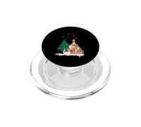 Albero di Natale carino e divertente per amanti dei gatti PopSockets PopGrip per MagSafe