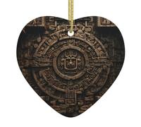 Albero di Natale Ceramica Hanging Love Ciondolo DDCXZPP Antica Civiltà Texture Stampe Case, Centri commerciali, supermercati e negozi