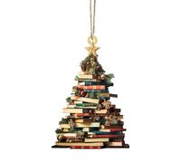 Albero di Natale Ciondolo Acrilico Auto Retrovisore Decorazioni B1L9 Appendini Ornamenti Specchio del Partito
